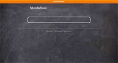 Desktop Screenshot of fahrradkeller.de